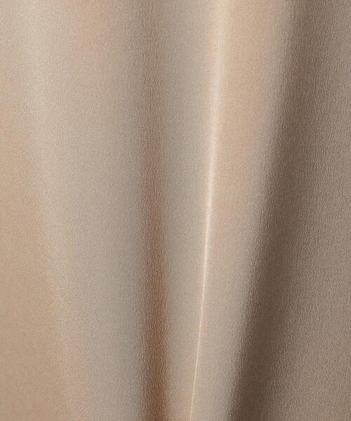BEAUTY&YOUTH UNITED ARROWS(ビューティーアンドユースユナイテッドアローズ)の「BY DRESS サテンノーカラーロングスリーブワンピース(ドレス・レディース・ダークグリーン/ベージュ/ネイビー・SMALL/MEDIUM)」の11枚目の写真
