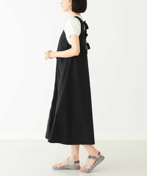 Beams ナイロン Boy ナイロン C 1 ワンピース Beams Boy ビームスボーイ のファッション ノースリーブ タッサー ワンピース ワンピース