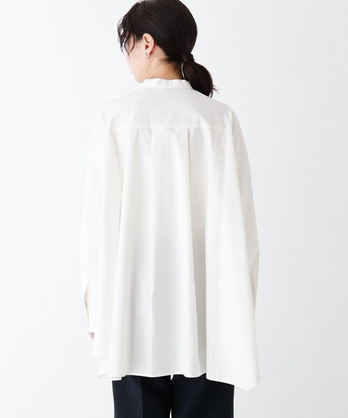 OPAQUE.CLIP（オペークドットクリップ）の「◆コットンブロードシャツ【WEB限定サイズ】（シャツ/ブラウス・レディース・ブラック/ブルー/ホワイト/ベージュ・34/36/40/42/38）」の14枚目の写真