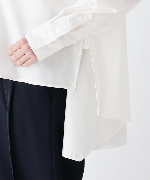 OPAQUE.CLIP（オペークドットクリップ）の「◆コットンブロードシャツ【WEB限定サイズ】（シャツ/ブラウス・レディース・ブラック/ブルー/ホワイト/ベージュ・34/36/40/42/38）」の8枚目の写真