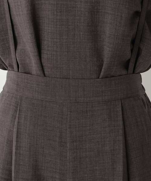 pink adobe（ピンクアドベ）の「◆【M-LL】リネンライクサス付きワイドパンツ（その他パンツ・レディース・ナチュラル/ブラウン系/チャコールグレー・42/38/40）」の4枚目の写真