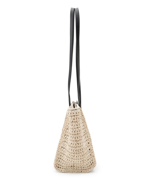 AG by aquagirl（エージーバイアクアガール）の「◆ペーパーコンビミニトートバッグ（トートバッグ・レディース・キャメル/ブラック・00）」の3枚目の写真