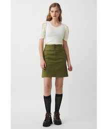 MOUSSY | HW STRETCH OXFORD ミニスカート(デニムスカート)