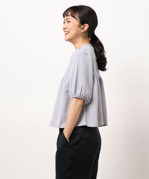 flower(フラワー)の「フルブルームブラウス(シャツ/ブラウス・レディース・ホワイト/ブルー/ベージュ・FREE)」の6枚目の写真