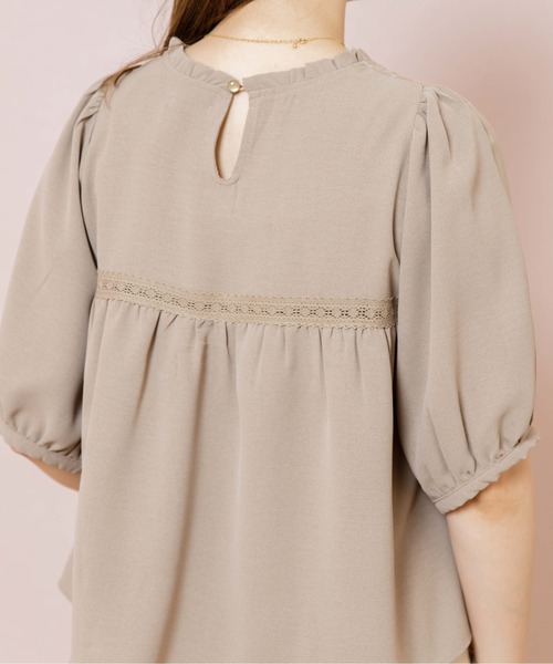 flower(フラワー)の「フルブルームブラウス(シャツ/ブラウス・レディース・ホワイト/ブルー/ベージュ・FREE)」の19枚目の写真