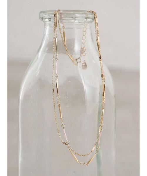 earth music&ecology（アースミュージックアンドエコロジー）の「ガラスビーズMIXネックレス ＊（ネックレス・レディース・シルバー/ゴールド・FREE）」の9枚目の写真