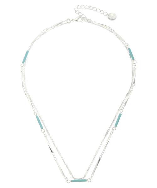 earth music&ecology（アースミュージックアンドエコロジー）の「ガラスビーズMIXネックレス ＊（ネックレス・レディース・シルバー/ゴールド・FREE）」の4枚目の写真