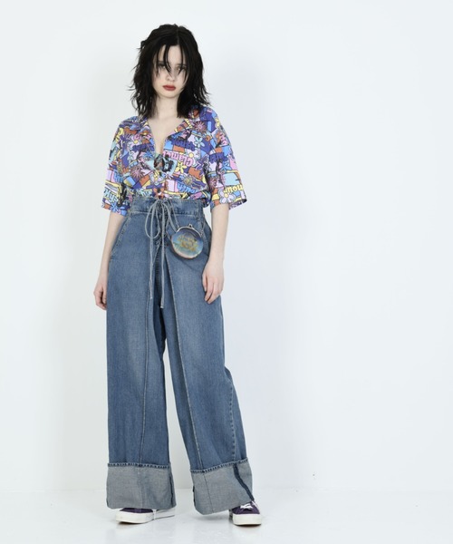 HYSTERIC GLAMOUR（ヒステリックグラマー）の「FLOWER GIRL柄 ショートシャツ（シャツ/ブラウス・レディース・その他2・FREE）」の3枚目の写真