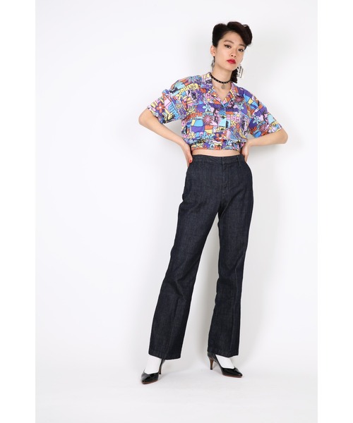 HYSTERIC GLAMOUR（ヒステリックグラマー）の「FLOWER GIRL柄 ショートシャツ（シャツ/ブラウス・レディース・その他2・FREE）」の4枚目の写真