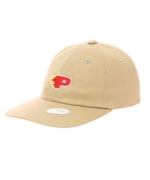 『paragraph/パラグラフ』 P-LOGO EMBROIDERY CAP/ファイヤーパターン ピーロゴ デザイン キャップ