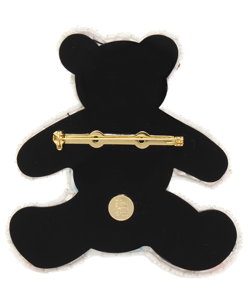 Ray BEAMS（レイビームス）の「LOTUS PINK / クマ ブローチ（ブローチ/コサージュ・レディース・その他1・ONE SIZE）」の2枚目の写真