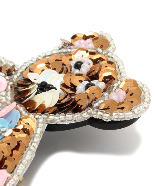 Ray BEAMS（レイビームス）の「LOTUS PINK / クマ ブローチ（ブローチ/コサージュ・レディース・その他1・ONE SIZE）」の3枚目の写真