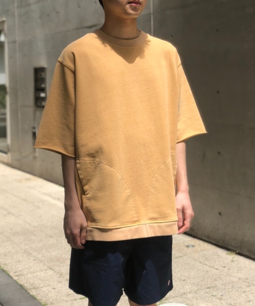 CIAOPANIC（チャオパニック）の「ドライタッチ天竺コットンビッグシルエットプルオーバーTシャツ（Tシャツ/カットソー・メンズ・チャコールグレー/パープル/ベージュ/オフホワイト・MEDIUM/LARGE）」の7枚目の写真