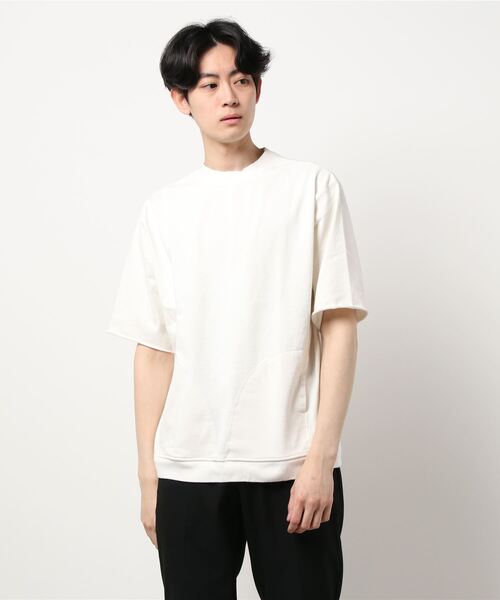 CIAOPANIC（チャオパニック）の「ドライタッチ天竺コットンビッグシルエットプルオーバーTシャツ（Tシャツ/カットソー・メンズ・チャコールグレー/パープル/ベージュ/オフホワイト・MEDIUM/LARGE）」の15枚目の写真