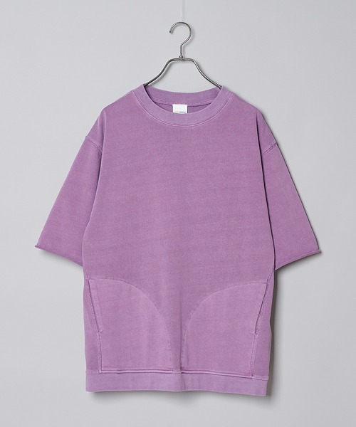 CIAOPANIC（チャオパニック）の「ドライタッチ天竺コットンビッグシルエットプルオーバーTシャツ（Tシャツ/カットソー・メンズ・チャコールグレー/パープル/ベージュ/オフホワイト・MEDIUM/LARGE）」の19枚目の写真