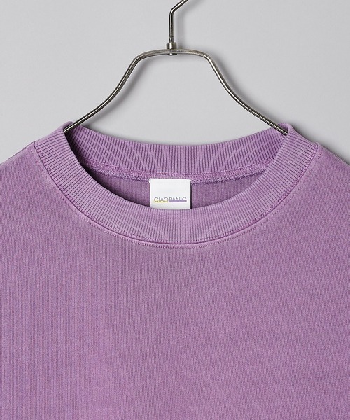 CIAOPANIC（チャオパニック）の「ドライタッチ天竺コットンビッグシルエットプルオーバーTシャツ（Tシャツ/カットソー・メンズ・チャコールグレー/パープル/ベージュ/オフホワイト・MEDIUM/LARGE）」の20枚目の写真