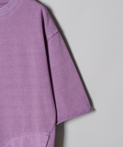 CIAOPANIC（チャオパニック）の「ドライタッチ天竺コットンビッグシルエットプルオーバーTシャツ（Tシャツ/カットソー・メンズ・チャコールグレー/パープル/ベージュ/オフホワイト・MEDIUM/LARGE）」の21枚目の写真