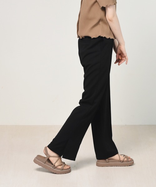 RETRO GIRL(レトロガール)の「セミフレアPT(スラックス・レディース・ブラック/オフホワイト/オレンジ/ブルー/ライトベージュ/グリーン/ボルドー/ピンク・FREE)」の14枚目の写真