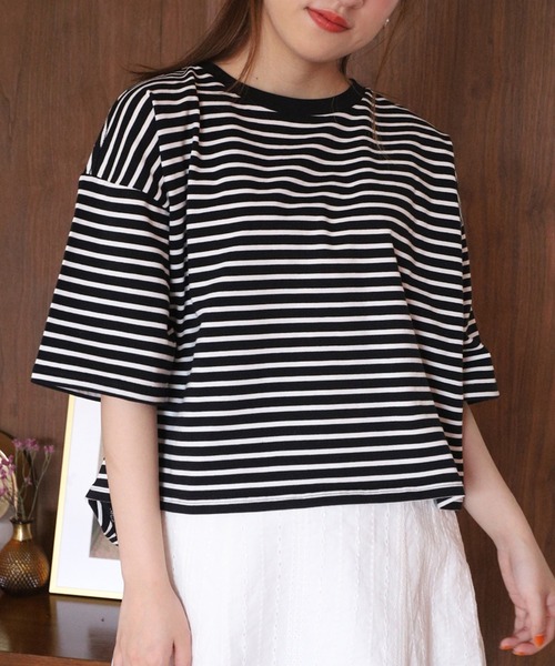 one after another NICE CLAUP(ワンアフターアナザーナイスクラップ)の「アソートT(Tシャツ/カットソー・レディース・オフホワイト/ホワイト系その他/ブラック系その他/チャコールグレー/ピンク/ピンク系その他・FREE)」の4枚目の写真