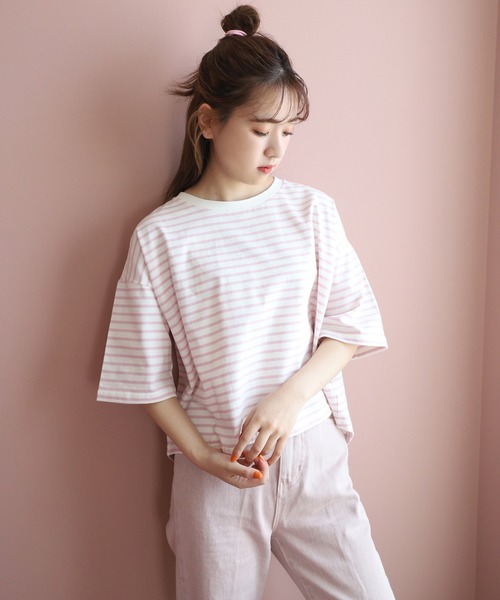 one after another NICE CLAUP(ワンアフターアナザーナイスクラップ)の「アソートT(Tシャツ/カットソー・レディース・オフホワイト/ホワイト系その他/ブラック系その他/チャコールグレー/ピンク/ピンク系その他・FREE)」の17枚目の写真