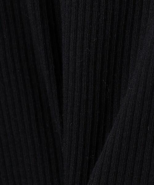 TOM WOOD（トムウッド）の「＜TOMWOOD（トムウッド）＞RIB Tシャツ ■■■（Tシャツ/カットソー・レディース・ブラック/オフホワイト・SMALL）」の8枚目の写真