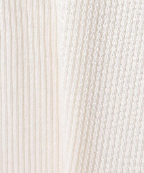 TOM WOOD（トムウッド）の「＜TOMWOOD（トムウッド）＞RIB Tシャツ ■■■（Tシャツ/カットソー・レディース・ブラック/オフホワイト・SMALL）」の9枚目の写真