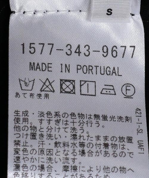 TOM WOOD（トムウッド）の「＜TOMWOOD（トムウッド）＞RIB Tシャツ ■■■（Tシャツ/カットソー・レディース・ブラック/オフホワイト・SMALL）」の3枚目の写真