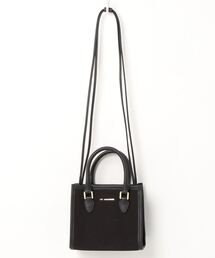 LA BAGAGERIE | キャンバス×カウレザー　2way横長ミニトート(ショルダーバッグ)