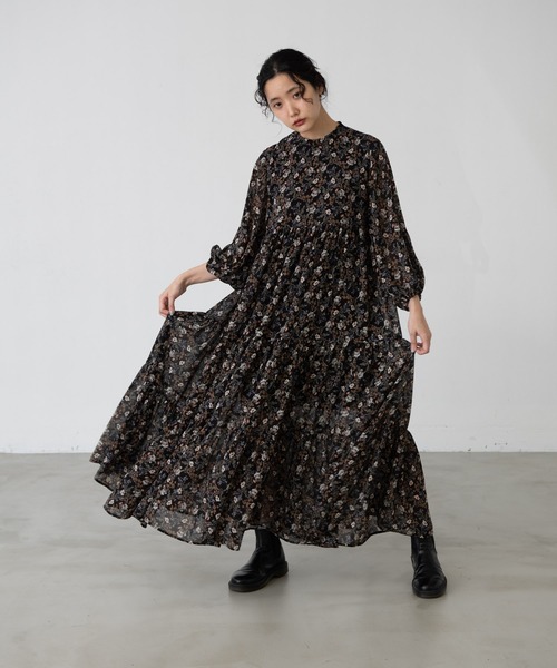 cristaseya マキシワンピース KOEISTORE ワンピース レディース 春 夏 春夏 黒 シャツ
