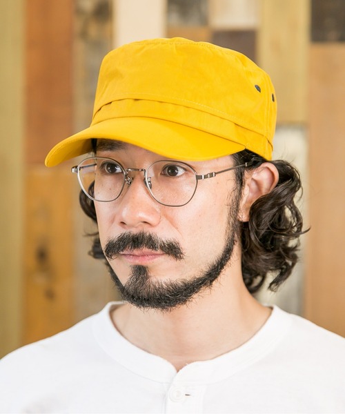無（ム）の「ウォータープルーフ ワークキャップ（キャップ・メンズ・マスタード/ベージュ/ネイビー/ブラック・FREE）」の13枚目の写真