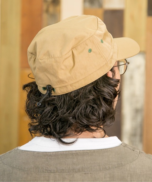 無（ム）の「ウォータープルーフ ワークキャップ（キャップ・メンズ・マスタード/ベージュ/ネイビー/ブラック・FREE）」の16枚目の写真