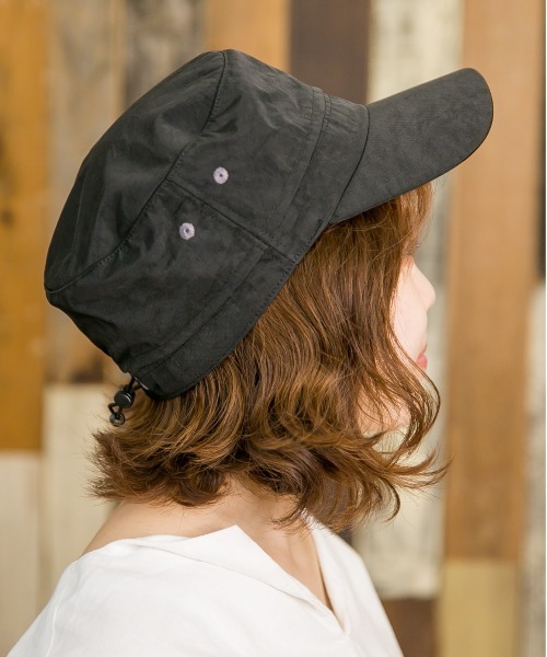 無（ム）の「ウォータープルーフ ワークキャップ（キャップ・メンズ・マスタード/ベージュ/ネイビー/ブラック・FREE）」の18枚目の写真