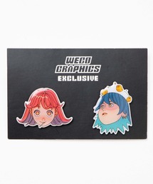 WEGO GRAPHICS（ウィゴーグラフィックス）の「WEGO/村田りょうコラボピンズセット（バッジ）」