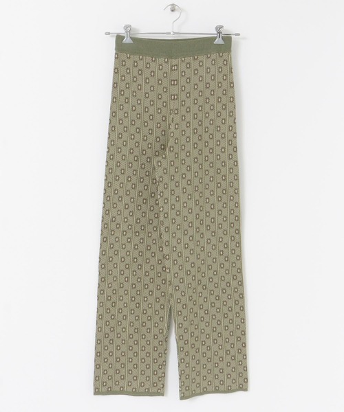 URBAN RESEARCH（アーバンリサーチ）の「ニットジャガードパンツ（その他パンツ・レディース・ブラウン/グリーン・FREE）」の13枚目の写真