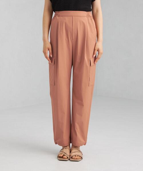 green label relaxing（グリーンレーベルリラクシング）の「ハッスイ UV イージー カーゴ パンツ －撥水－－UVカット－（その他パンツ・レディース・オレンジ/オリーブ・38/36）」の3枚目の写真