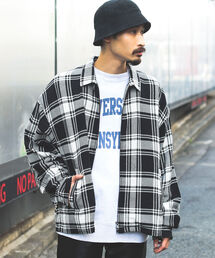 BEAMS | BEAMS / フランネル チェック ジップ ブルゾン(ブルゾン)
