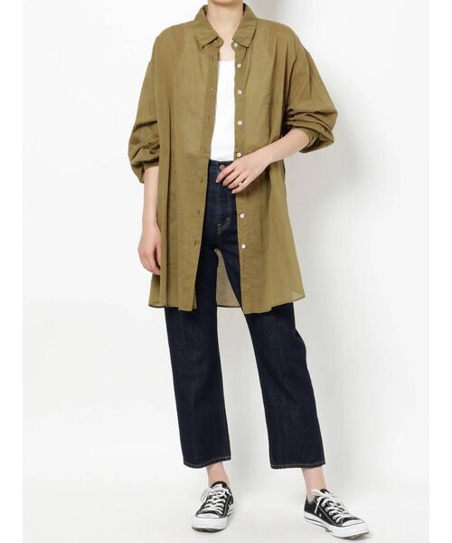 Ungrid（アングリッド）の「シアールーズシャツ（シャツ/ブラウス・レディース・オフホワイト/ブラック/オリーブ・FREE）」の15枚目の写真