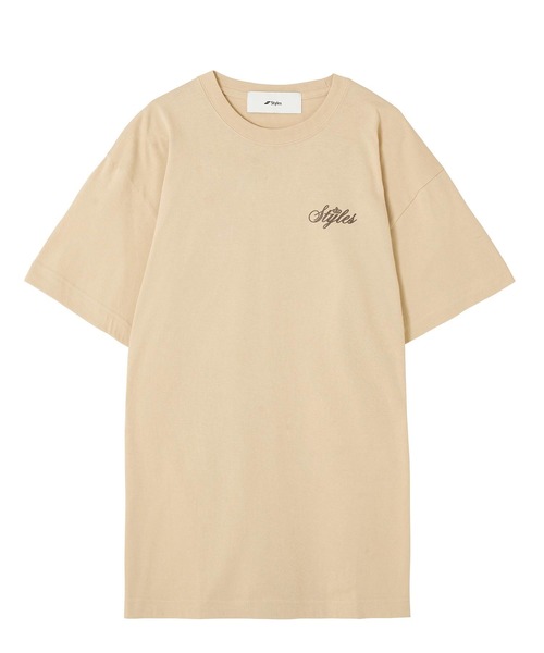 styles（スタイルス）の「Styles S/S TEE Cursive Logo Back Print（Tシャツ/カットソー・メンズ・ホワイト/ブラック/ベージュ・S/M/L）」の15枚目の写真