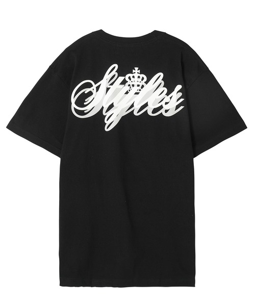 styles（スタイルス）の「Styles S/S TEE Cursive Logo Back Print（Tシャツ/カットソー・メンズ・ホワイト/ブラック/ベージュ・S/M/L）」の5枚目の写真