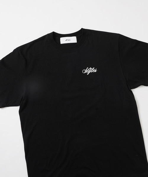 styles（スタイルス）の「Styles S/S TEE Cursive Logo Back Print（Tシャツ/カットソー・メンズ・ホワイト/ブラック/ベージュ・S/M/L）」の19枚目の写真
