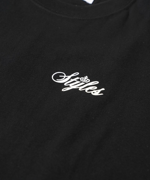 styles（スタイルス）の「Styles S/S TEE Cursive Logo Back Print（Tシャツ/カットソー・メンズ・ホワイト/ブラック/ベージュ・S/M/L）」の14枚目の写真