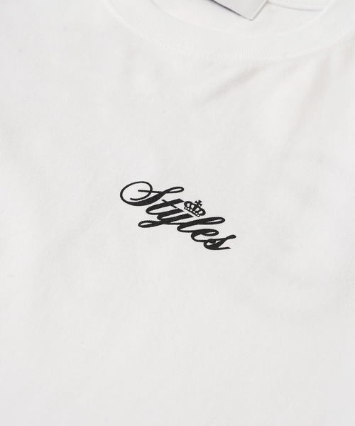 styles（スタイルス）の「Styles S/S TEE Cursive Logo Back Print（Tシャツ/カットソー・メンズ・ホワイト/ブラック/ベージュ・S/M/L）」の20枚目の写真