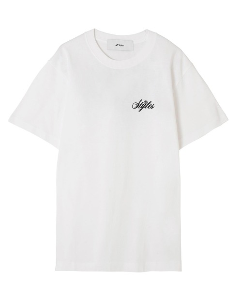 styles（スタイルス）の「Styles S/S TEE Cursive Logo Back Print（Tシャツ/カットソー・メンズ・ホワイト/ブラック/ベージュ・S/M/L）」の17枚目の写真