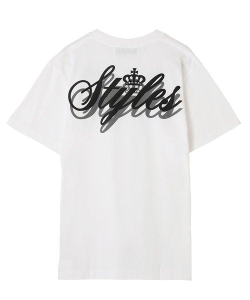 styles（スタイルス）の「Styles S/S TEE Cursive Logo Back Print（Tシャツ/カットソー・メンズ・ホワイト/ブラック/ベージュ・S/M/L）」の18枚目の写真