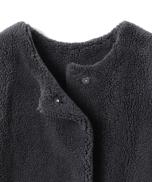 BeAMS DOT（ビームスドット）の「【WEB限定】BeAMS DOT / ロング ボアベスト（ベスト・レディース・チャコールグレー/ホワイト系その他5・FREE）」の17枚目の写真