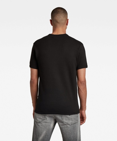 G-STAR（ジースター）の「BUTTERFLY LOGO T-SHIRT/ロゴT（Tシャツ/カットソー・メンズ・ホワイト/ダークブラック/オレンジ・LARGE/MEDIUM/SMALL/X-SMALL/XX-SMALL/X-LARGE）」の11枚目の写真