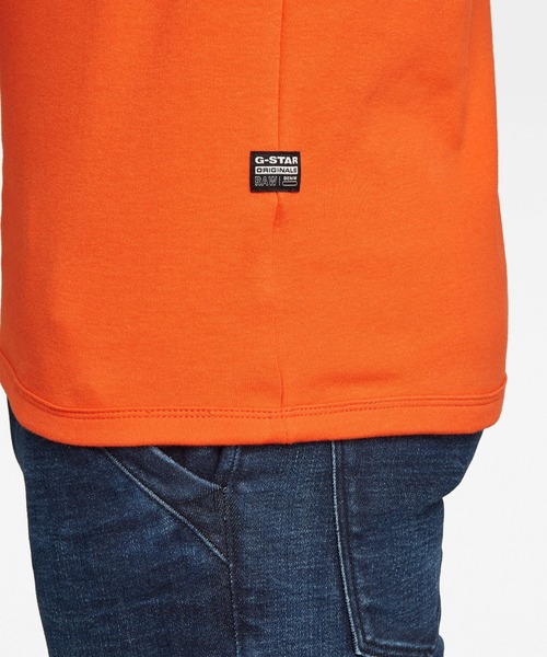 G-STAR（ジースター）の「BUTTERFLY LOGO T-SHIRT/ロゴT（Tシャツ/カットソー・メンズ・ホワイト/ダークブラック/オレンジ・LARGE/MEDIUM/SMALL/X-SMALL/XX-SMALL/X-LARGE）」の17枚目の写真