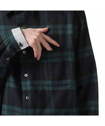 ユニフォームエクスペリメント LINE FLANNEL SHIRT 2 ブラック ユニフォームエクスペリメント LINE FLANNEL SHIRT 2 ブラック uniform
