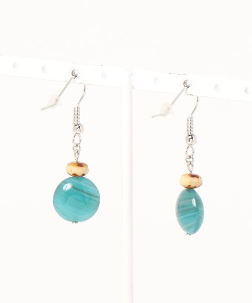 tone(トーン)の「【Le soleil】レトロ チェコビーズピアス(MA)(ピアス(両耳用)・レディース・ブルー/グリーン/ピンク・FREE)」の8枚目の写真