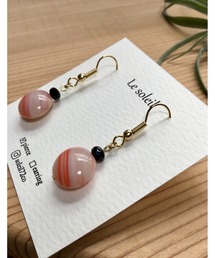 【Le soleil】レトロ　チェコビーズピアス(MA)